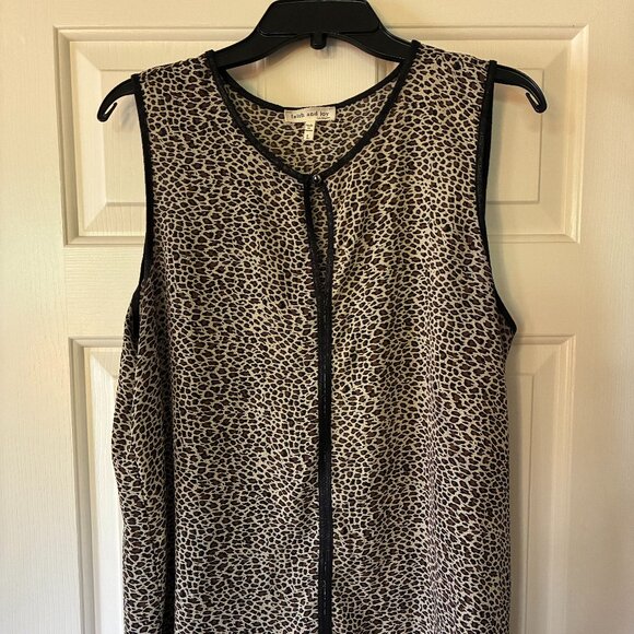 Animal print sleeveless top. Faith and Joy Brand. - Picture 1 of 10